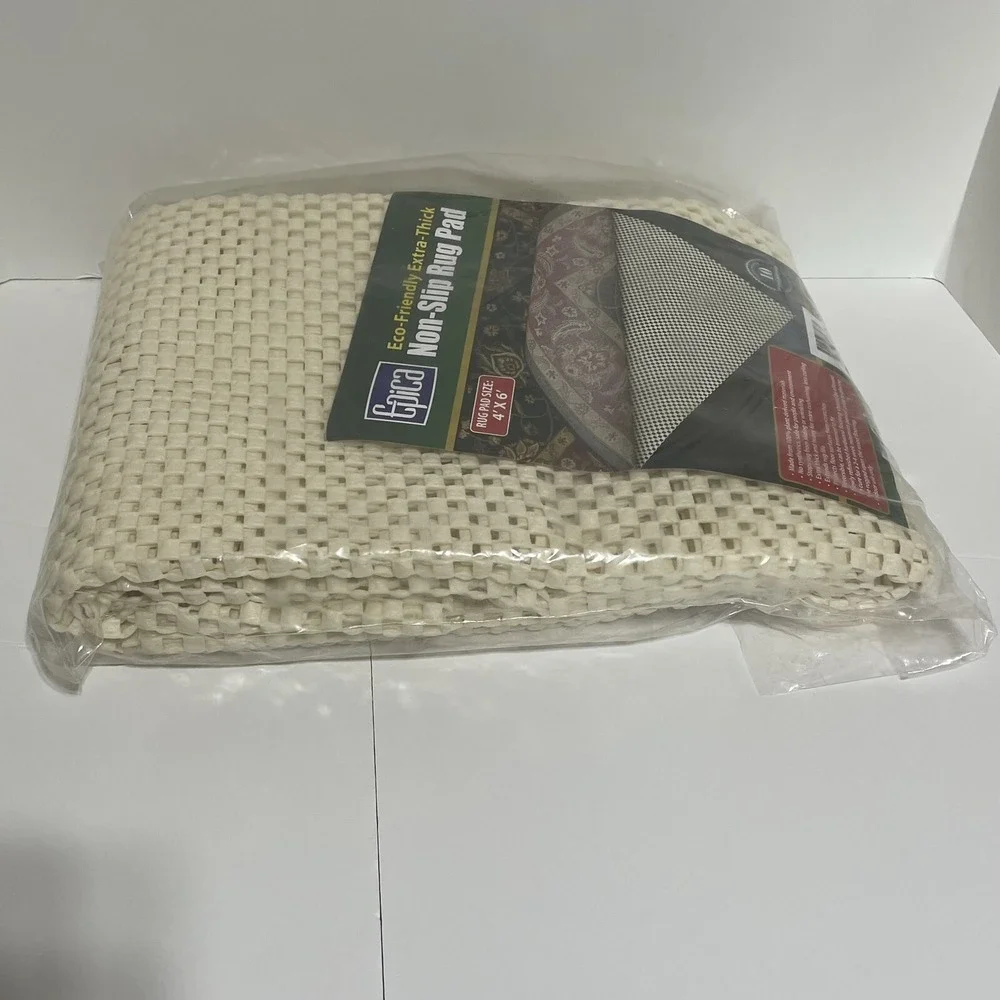Epica 4'x6' Eco-Friendly Extra-Thick Non-Slip Rug Pad‎ New in Package Old-Stock
